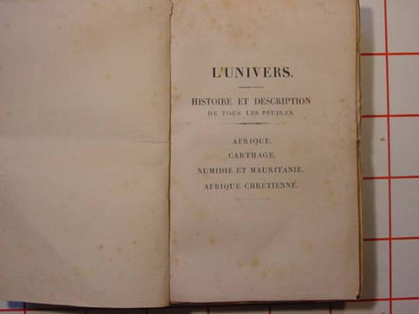 esquisse générale de l'afrique et afrique ancienne.carthage.numidie et mauritanie.l'afrique chrétienne.l'univers pittoresque.. D'AVEZAC. DUREAU DE LA ...