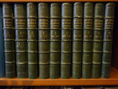 LA FRANCE LITTERAIRE, ou DICTIONNAIRE BIBLIOGRAPHIQUE des savants, historiens et gens de lettres de la France, ainsi que des littérateurs étrangers qui ont écrit en français, plus particulièrement pendant les XVIIIe et XIXe siècles.