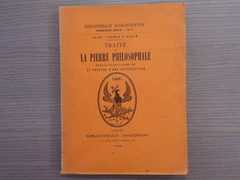 Traité de LA PIERRE PHILOSOPHALE.. SAINT THOMAS D'AQUIN