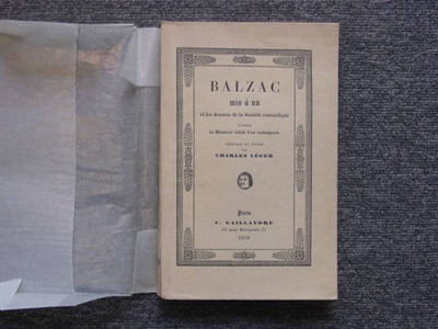 BALZAC mis à nu et les dessous de la société romantique d'après les mémoires inédits d'un contemporain.
