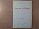 Journal Particulier 1933.. LEAUTAUD Paul