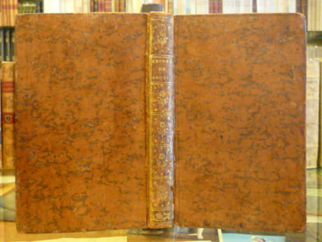 Lettre de Brutus sur les chars anciens et modernes.. ISOARD J.B.CL. Dit DELISLE DE SALES Dit BRUTUS