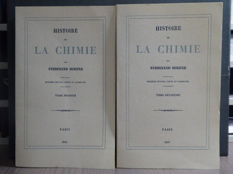 Histoire de la Chimie.. HOEFER Ferdinand