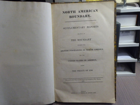NORTH AMERICAN BOUNDARY. Supplementary reports relating to the boundary between the British possessions in North America and the United States of ...