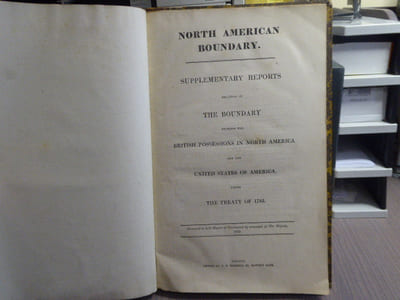 NORTH AMERICAN BOUNDARY. Supplementary reports relating to the boundary between the British possessions in North America and the United States of America under the treaty of 1783.