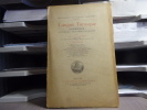 Langue Tarasque. Grammaire, Dictionnaire. - Textes traduits et analysés.. GRASSERIE Raoul ( De )