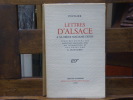 Lettres d'Alsace à sa nièce Madame Denis, publiées d'après les manuscrits originaux, avec des introduction et des notes par G. JEAN-AUBRY.. VOLTAIRE