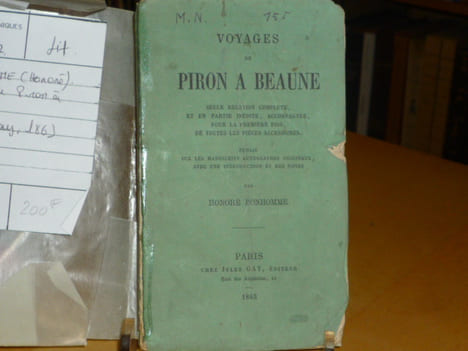 VOYAGE DE PIRON A BEAUNE.. BONHOMME Honoré