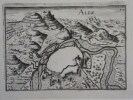 Plan d'ALEZ ( ALES ). ( 1636 ).. TASSIN Nicolas Christophe