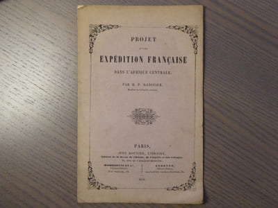 Projet d'une expédition française dans l'Afrique Centrale.