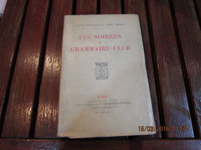 Les soirées du Grammaire-Club.