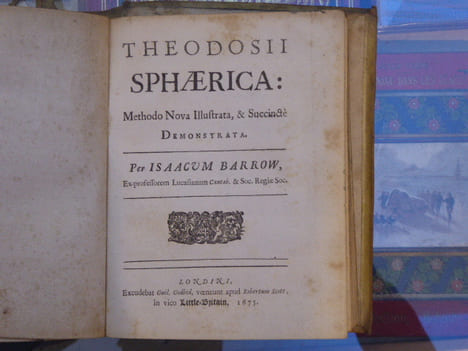 Archimedis Opera: Apollonii Pergaei Conicorum libri IIII. Theodosii Sphærica. Methodo Nova Illustrata & Succinctè Demonstrata. Per Is. BARROW, ...