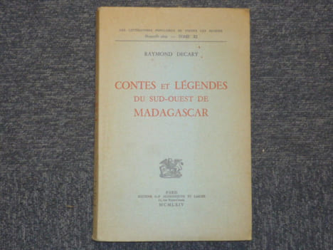 Contes et légendes du sud-ouest de Madagascar.. DECARY Raymond
