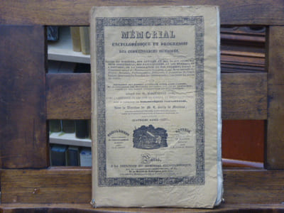 Mémorial encyclopédique et progressif des connaissances humaines ou annales des sciences, lettres et beaux arts des arts industriels, manufactures et métiers de lhistoire, la géographie et les voyages. Quatrième année ( 1834 ).