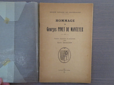 Hommage à Georges PINET DE MANTEYER.