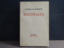 MATINALES.. CHARDONNE Jacques