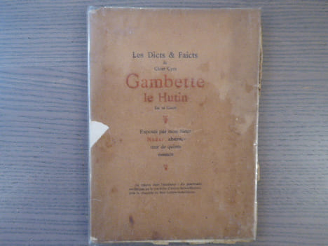 Les dicts et faicts du Chier Cyre GAMBETTE Le HUTIN en sa court exposés par mon Sieur NADAR, abstracteur de quinte essence.. NADAR - Félix TOURNACHON ...