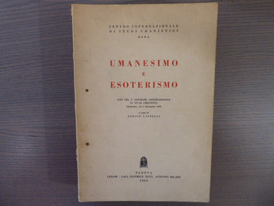 UMANESIMO E ESOTERISMO.