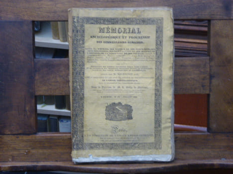 Mémorial encyclopédique et progressif des connaissances humaines ou annales des sciences, lettres et beaux arts des arts industriels, manufactures ...