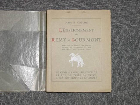 l'enseignement de remy de gourmont avec, en fac-similé, des textes inédits de gourmont et son portrait par raoul dufy.. COULON Marcel - GOURMONT ...