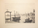 L'ARSENAL DE TOULON. 10 eaux-fortes ( Gravures originales ).. PINELAIS B.( De ) - SALVERT-BELLENAVE E. ( De )