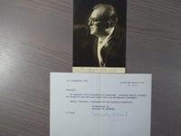 Photographie dédicacée et signée.