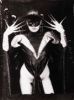 Etude de nu ganté et masqué. Photographie originale numérotée et signée.. IONESCO Irina ( Née En 1930 )