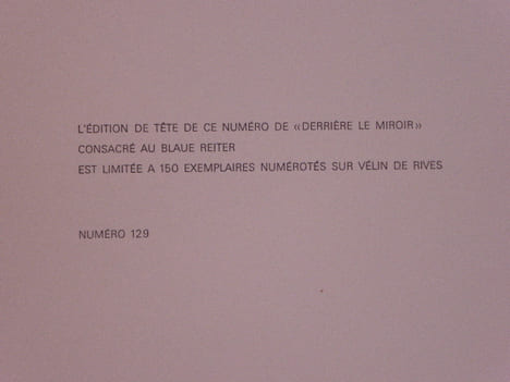 Derrière le Miroir - Der Blaue Reiter.. Collectif.