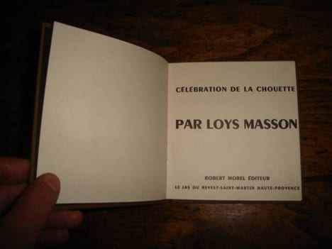 Célébration de la chouette.. MASSON Loys