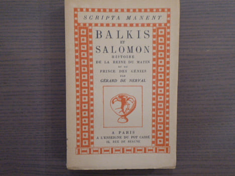 BALKIS et SALOMON histoire de la reine du matin et du prince des Génies. Ornementation dessinée et gravée par Louis BOUQUET.. NERVAL Gérard ( De ) - ...
