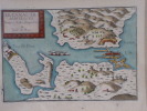 Carte du "Canal de MARTEGUES ( MARTIGUES ), Ferrieres, L'Isle, Loquières et Tour de Bouc". ( 1636 ).. TASSIN Nicolas Christophe