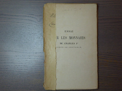 Essai sur les monnaies de Charles Ier Comte de Provence.. Monnaies De Charles Ier