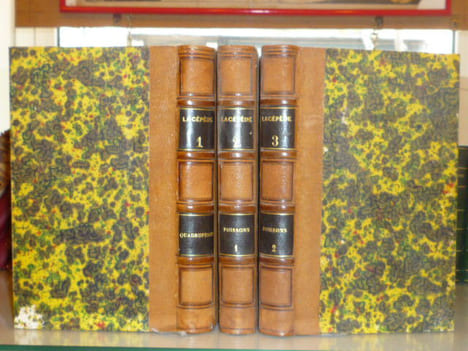 OEUVRES du comte DE LACEPEDE comprenant l'histoire naturelle des quadrupèdes ovipares, des serpens, des poissons et des cétacés.. LACEPEDE ( Comte De ...