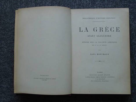 La Grèce avant alexandre. Etude sur la société grecque du VIe au IVe siècle.. MONCEAUX Paul