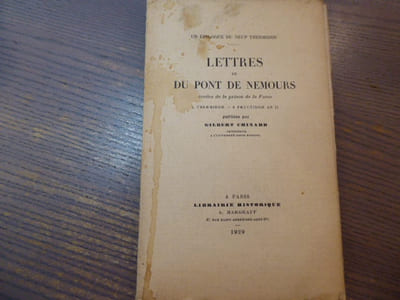 LETTRES de DU PONT DE NEMOURS écrites de la prison de la Force.