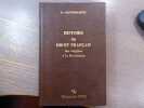 Histoire du Droit Français des origines à la Révolution.. OLIVIER-MARTIN Fr.