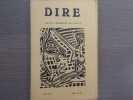 DIRE. Revue Européenne de Poésie. N° 8 - 9.. VODAINE Jean