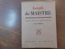 Joseph de MAISTRE.. CIORAN E. M.
