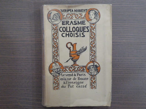 COLLOQUES CHOISIS. Ornementation dessinée et gravée par Henry CHAPRON.. ERASME - CHAPRONT Henry