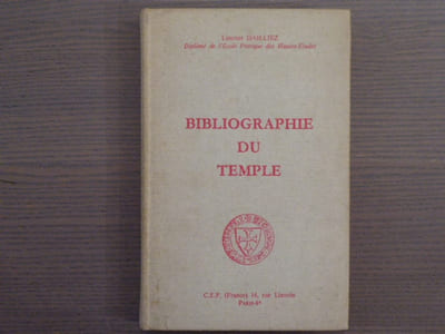 Bibliographie du Temple.