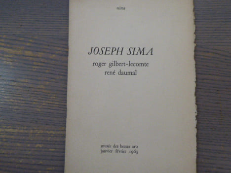 JOSEPH SIMA.. SIMA Joseph - GILBERT-LECOMTE Roger - DAUMAL René