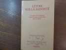 LETTRE SUR LA SAINTETE. Le secret de la relation entre l'homme et la femme dans la cabale.. LETTRE SUR LA SAINTETE