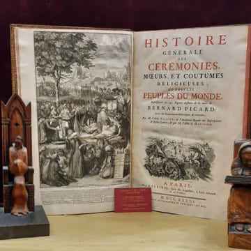 HISTOIRE GÉNÉRALE DES CÉRÉMONIES. MOEURS, ET COUTUMES RELIGIEUSES DE TOUS LES PEUPLES DU MONDE, representées en 243 Figures dessinées de la main de ...