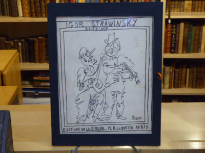 RAGTIME pour onze instruments. Transcription pour piano par l'auteur. Couverture de Pablo PICASSO.