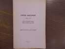 LOUIS BAUDOIN 1902-1970. Archidiacre de la Cathédrale de Monaco Lauréat de l'Académie de Besançon Chevalier de l'Ordre de Saint Charles Officier de ...