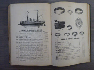 CATALOGUE ALBUM TARIF DE LA SOCIETE DES LUNETIERS - Rue Pastourelle, 6, Paris. LUNETTERIE - OPTIQUE - MATHEMATIQUES, 1899.