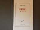 LETTRES A YVES. [SAINT-LAURENT].. BERGE Pierre