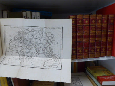 Voyage du Jeune Anacharsis en Grèce. 7 volumes + 1 Atlas ( Série complète ).
