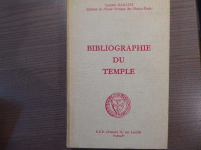 Bibliographie du Temple.