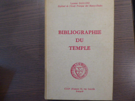 Bibliographie du Temple.. DAILLIEZ Laurent